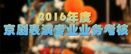 草日男女草逼国家京剧院2016年度京剧表演专业业务考...